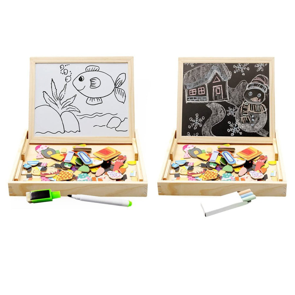 Magnetisch Houten Tekenbord voor Kinderen – Stimuleert Creativiteit & Motoriek | Duurzaam Educatief Speelgoed vanaf 3 Jaar