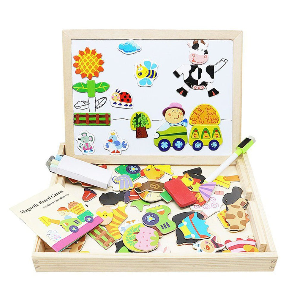 Magnetisch Houten Tekenbord voor Kinderen – Stimuleert Creativiteit & Motoriek | Duurzaam Educatief Speelgoed vanaf 3 Jaar