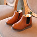 Chelsea boots kinderen gevoerd met zijrits – kunstleer, antislip rubberzool | kinderlaarsjes