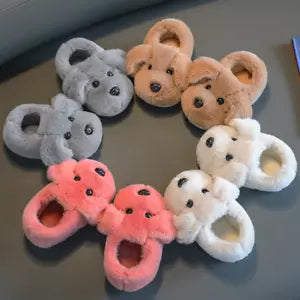 FurryFriends Kinderpantoffels – Zachte Pluche Pantoffels met Antislip voor Jongens en Meisjes