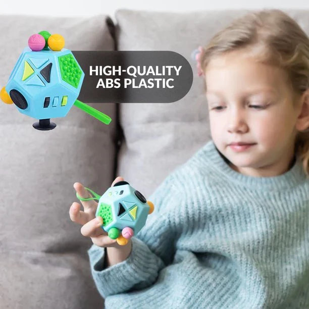 Fidget Cube – Anti Stress Speelgoed 12-in-1 voor Kinderen & Volwassenen