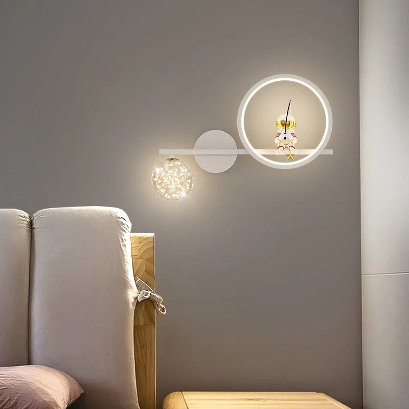 Lunora Astronaut Nachtlamp met Sterrenprojectie – Rustgevend Licht voor Baby- en Kinderkamer