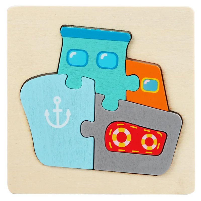 3D Houten Dierenpuzzel – Educatief Speelgoed voor Peuters & Kleuters | Creativiteit & Fijne Motoriek