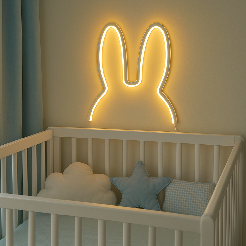 Konijntje Nachtlampje Slaapkamerlamp – Oplaadbaar & Zacht Licht voor Kinderen