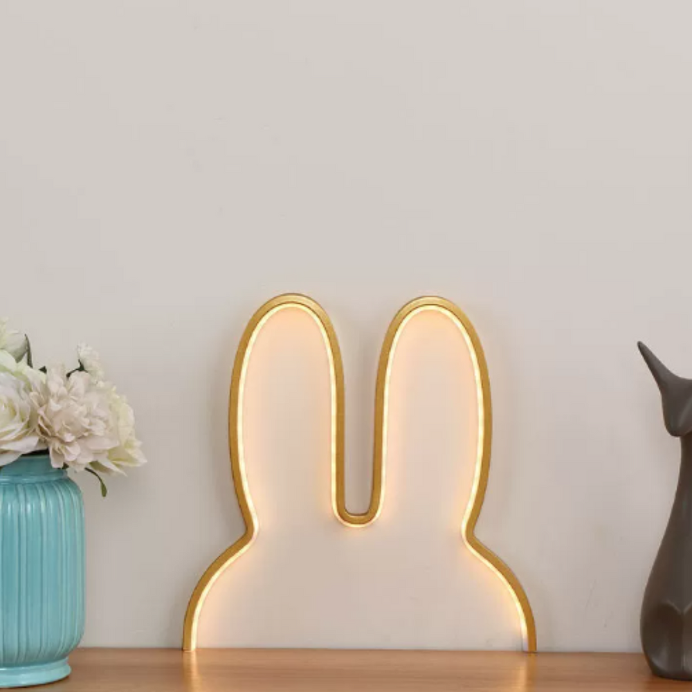 Konijntje Nachtlampje Slaapkamerlamp – Oplaadbaar & Zacht Licht voor Kinderen