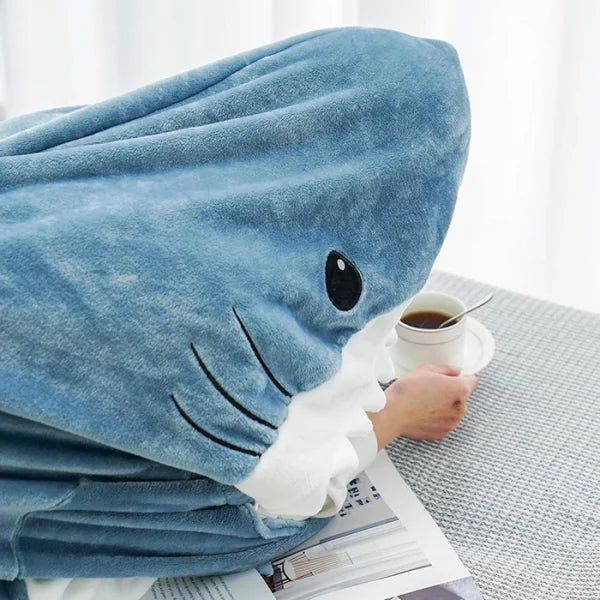 CozyFin Haai Onesie – Superzachte Pyjama voor Kinderen & Volwassenen | Comfortabel & Speels