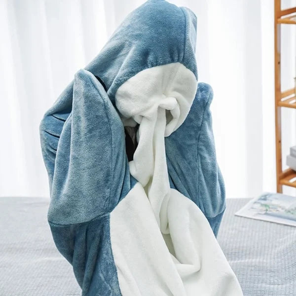 CozyFin Haai Onesie – Superzachte Pyjama voor Kinderen & Volwassenen | Comfortabel & Speels