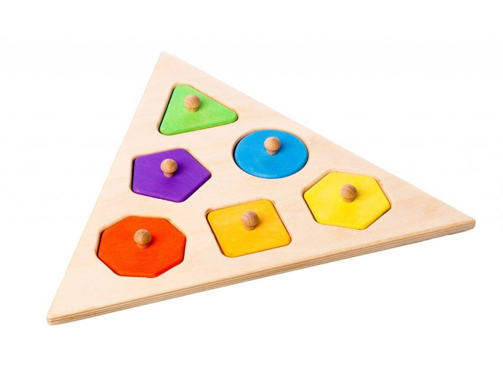 GeoPlay Shapes Houten Geometrie Puzzel – Educatief Speelgoed voor Kinderen 3+