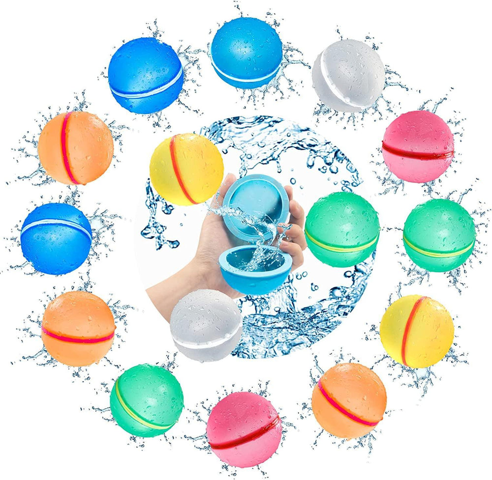 SplashPlay Herbruikbare Waterballonnen – Snel Vulbaar, Veilig en Duurzaam voor Kinderen vanaf 3 Jaar