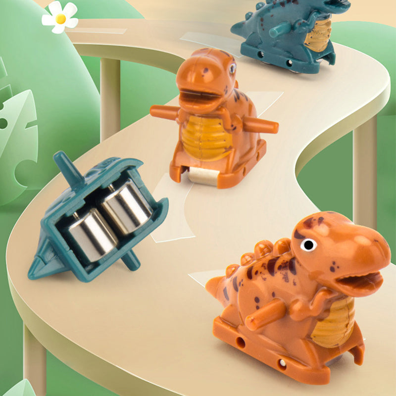 DinoRace™ Interactieve Racebaan met Dinosaurussen | Auto's met Automatische Klimfunctie & LED Verlichting