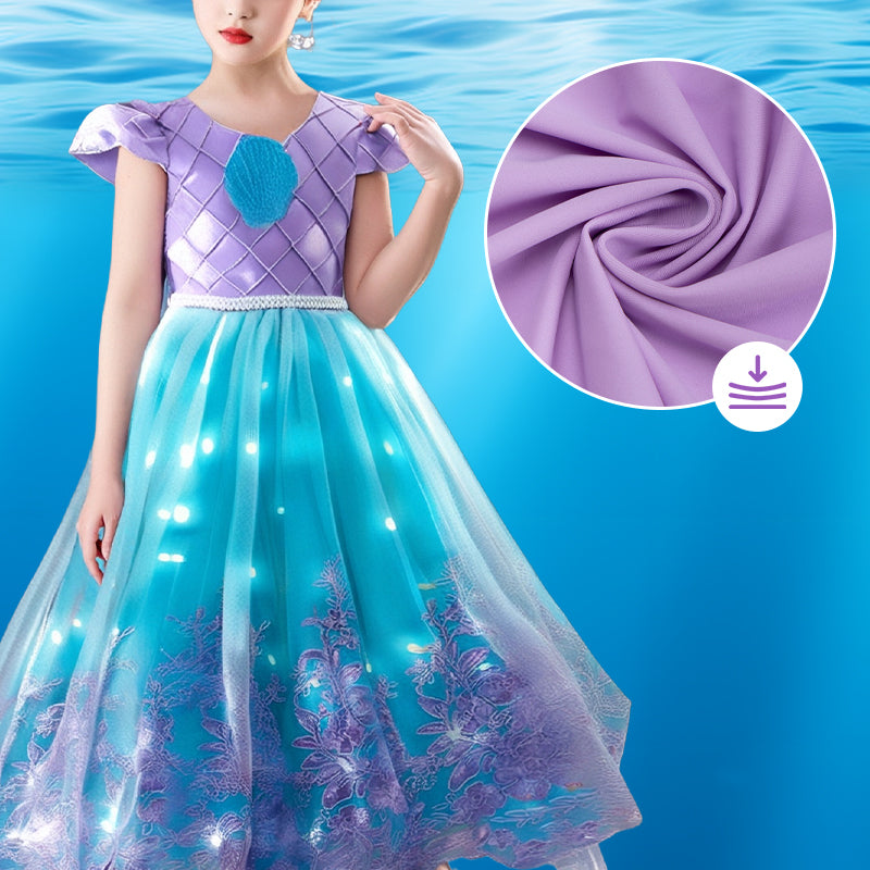 Lichtgevende Prinsessenjurk voor Kinderen – Zeemeermin Thema & Complete Accessoires | MagicWave