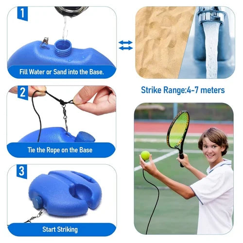 Tennis Trainer met Elastiek – Solo Oefenen