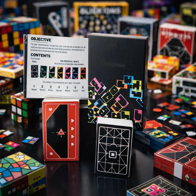 Virexo Games ShapeStrike Kaartspel – Snel Strategisch Familiespel voor Spelavonden met Vrienden