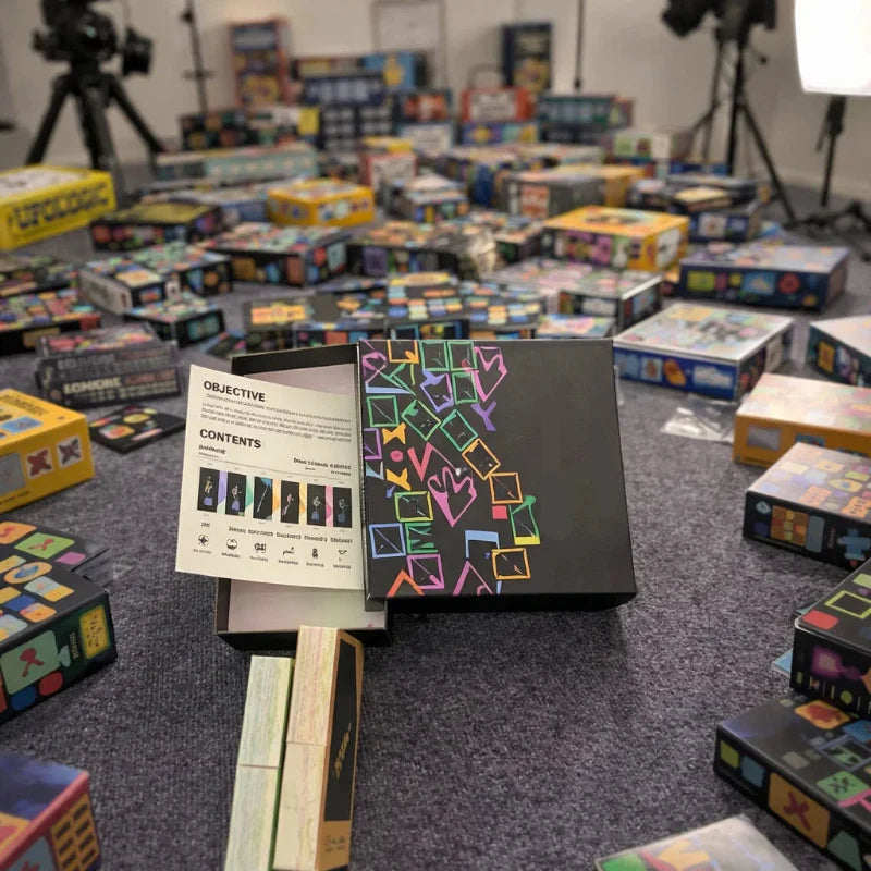 Virexo Games ShapeStrike Kaartspel – Snel Strategisch Familiespel voor Spelavonden met Vrienden