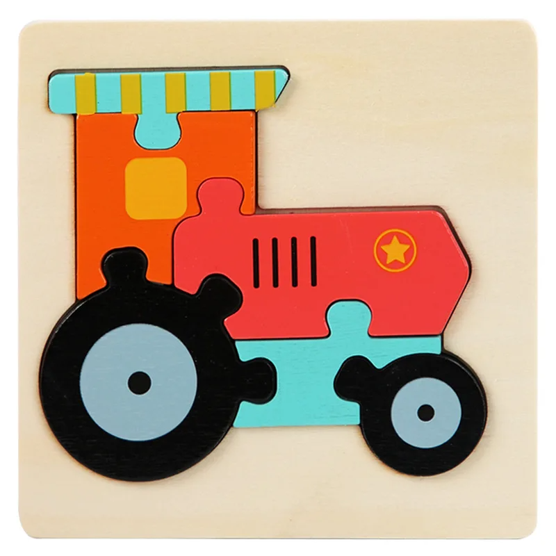 3D Houten Dierenpuzzel – Educatief Speelgoed voor Peuters & Kleuters | Creativiteit & Fijne Motoriek
