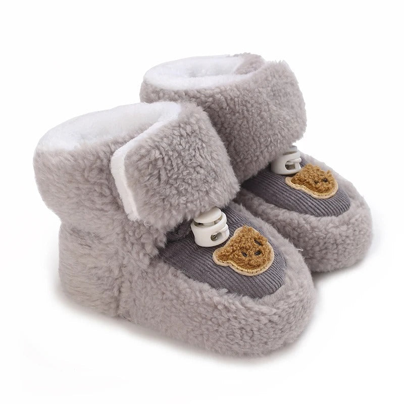 LittleNord SnugglePaws Babyslofjes – Warme Antislip Baby Schoentjes voor Winter (Maat 16–18)