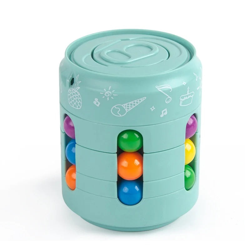 SpinMind Cube – Stressverlichting & Focus Trainer | Educatieve Fidget Kubus voor Kinderen & Volwassenen