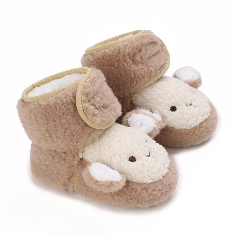 LittleNord SnugglePaws Babyslofjes – Warme Antislip Baby Schoentjes voor Winter (Maat 16–18)