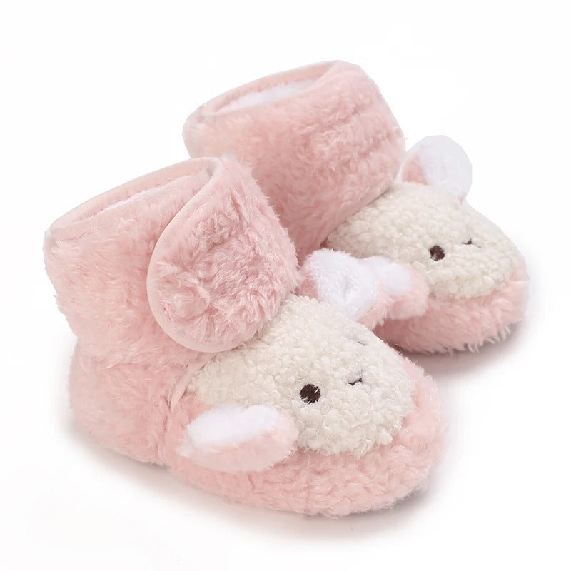 LittleNord SnugglePaws Babyslofjes – Warme Antislip Baby Schoentjes voor Winter (Maat 16–18)