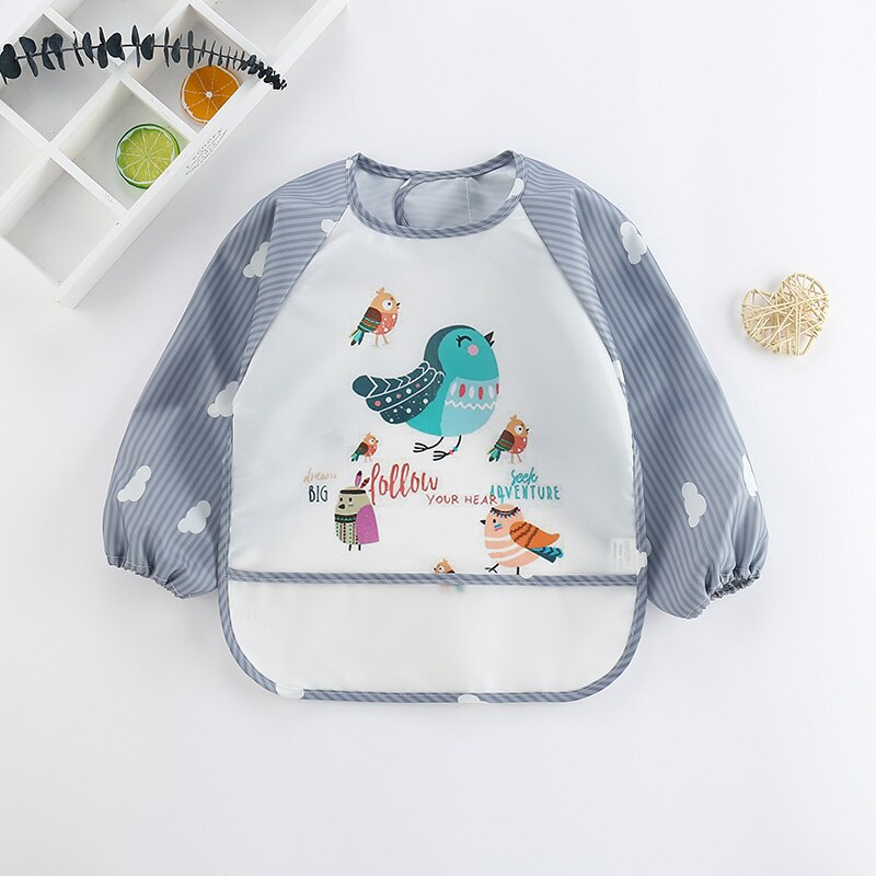 Waterdicht Slabbetje voor Baby’s en Peuters – Zachte Bescherming met Leuke Dierenprints | LittleFeast Slab