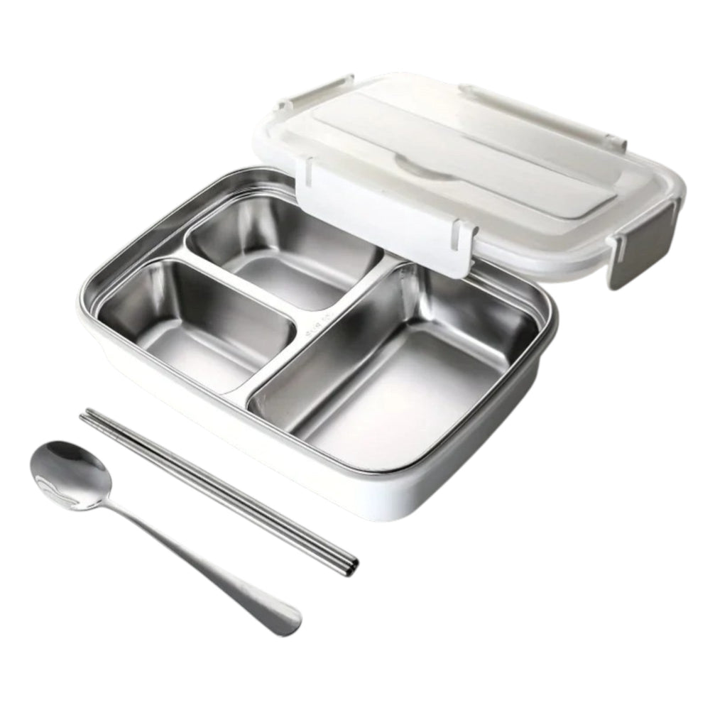 RVS Lunchbox Lekvrij – Bento Box voor School en Werk