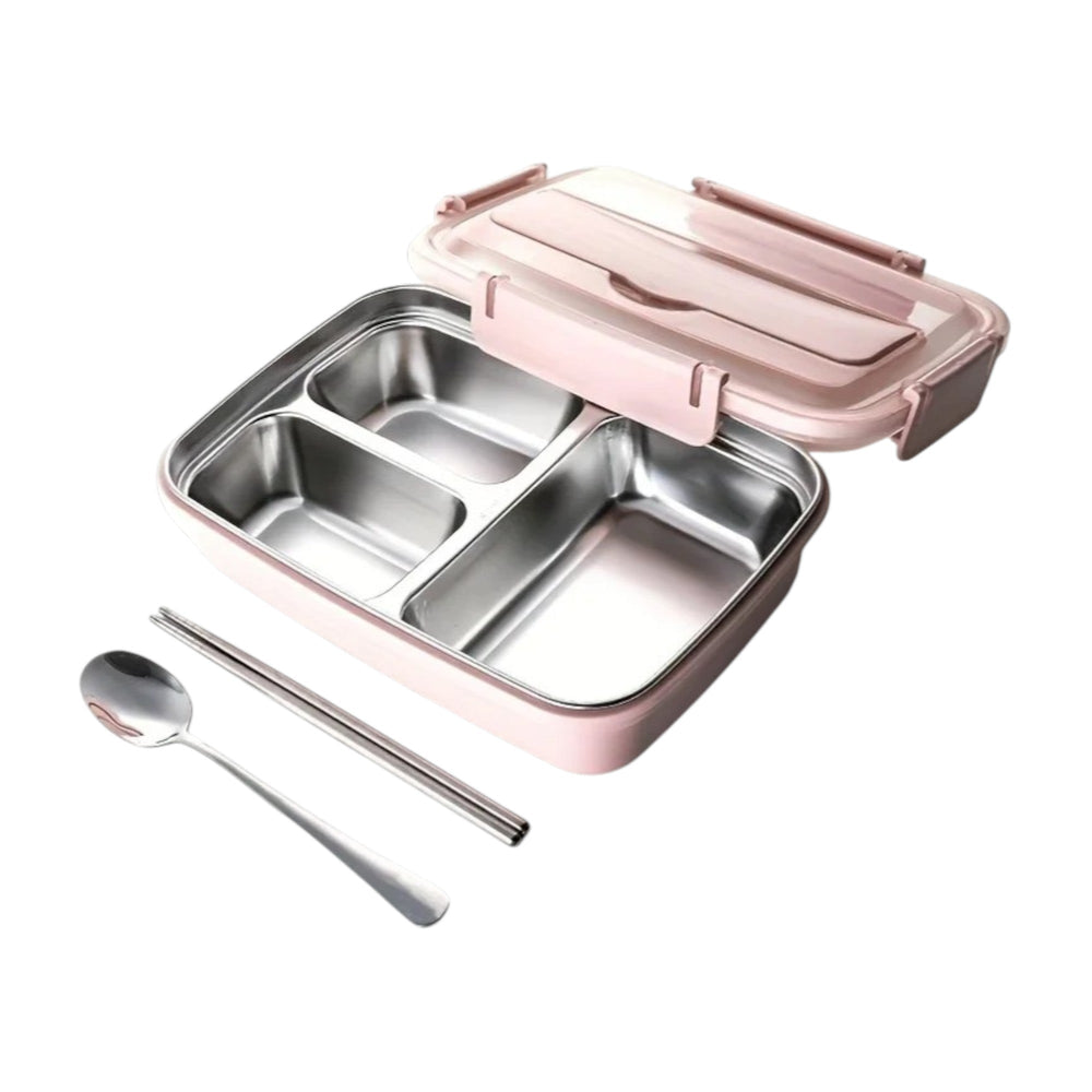 RVS Lunchbox Lekvrij – Bento Box voor School en Werk