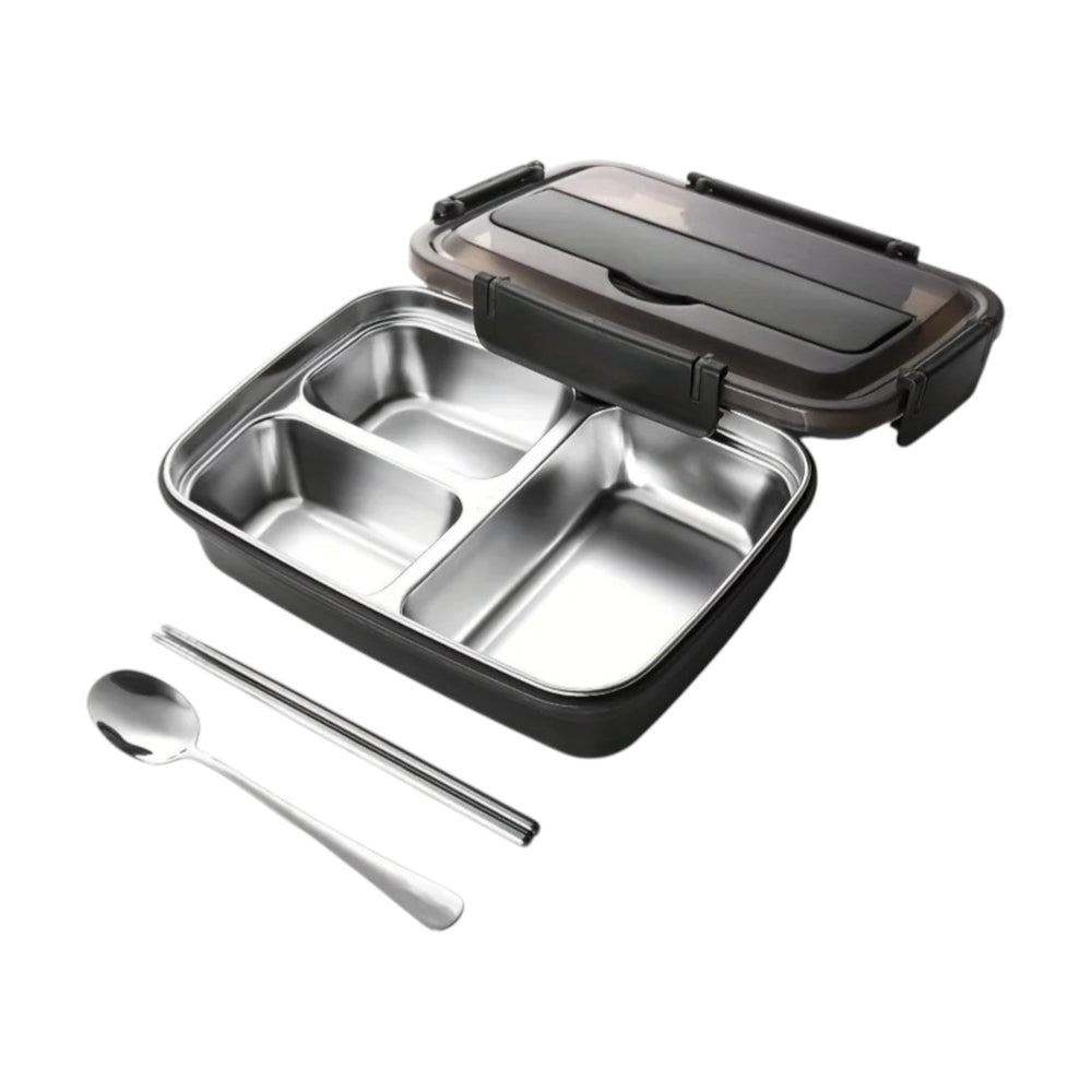 RVS Lunchbox Lekvrij – Bento Box voor School en Werk