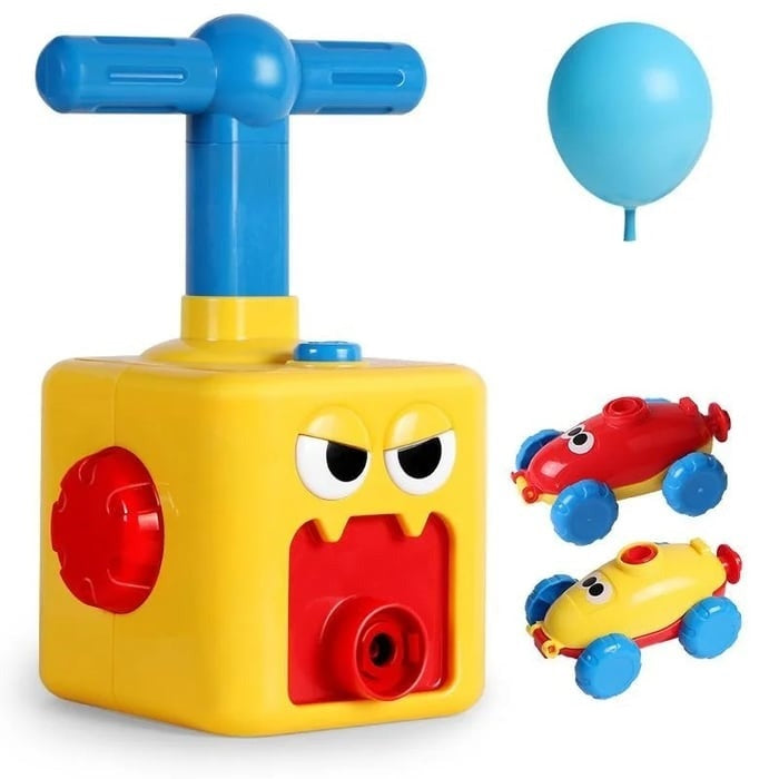 TurboPop Luchtpompend Speelgoedauto – Educatief en Snel Speelgoed voor Kinderen 2+