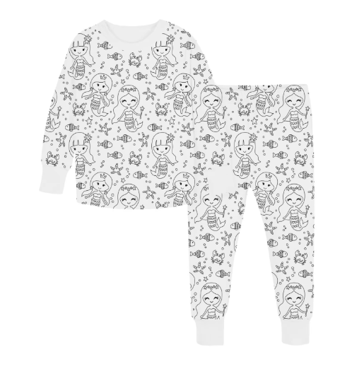 Kleur Pyjama Kind – DIY Pyjama Set met Textielstiften (3–8 Jaar)